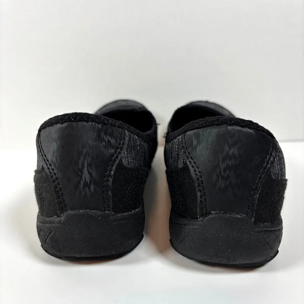 Athletic Works Slip-On Walking Shoes Memory Foam Black Women Size 8 Good